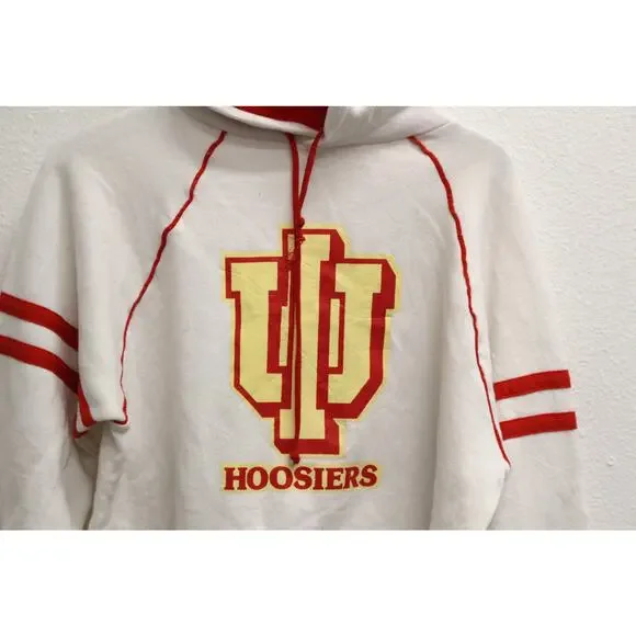 Vintage Indiana University Hoosiers Hooded Sweatshirt XL - Picture 2 of 7